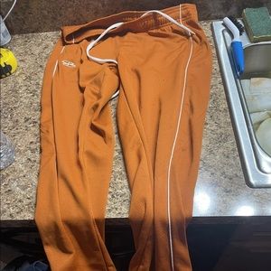 Boombah Pants Womens Medium Texas Orange Track Pants Casual Warm Up Draw String